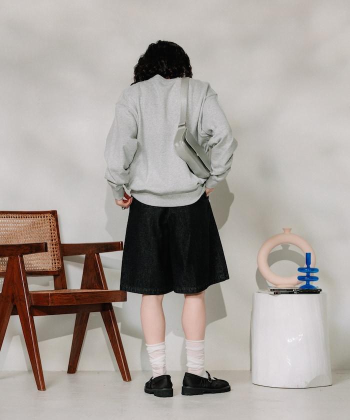 聯名 繫帶褶襉半褲