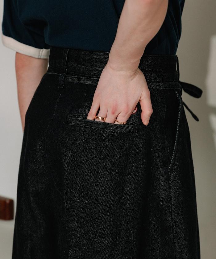 聯名 繫帶褶襉半褲