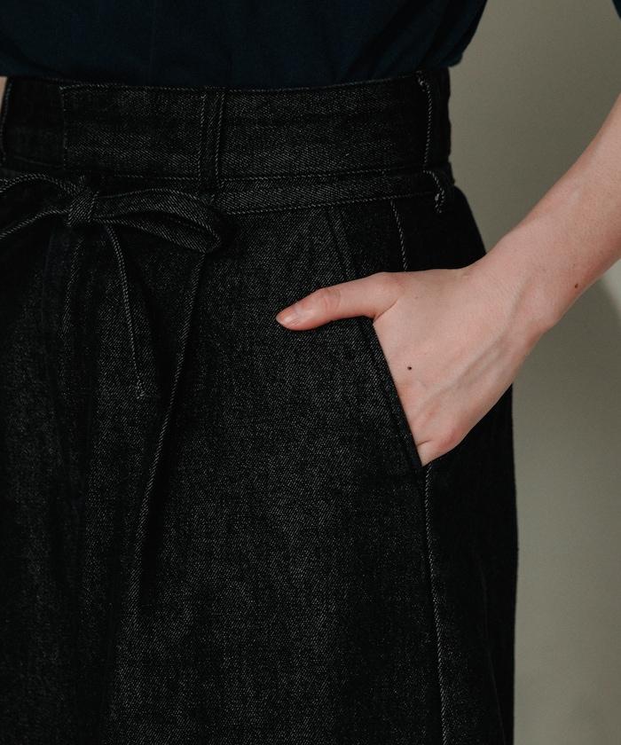 聯名 繫帶褶襉半褲