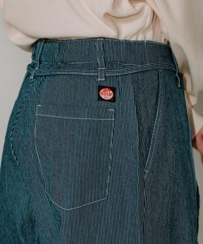 聯名 繫帶鬆緊褶襉褲