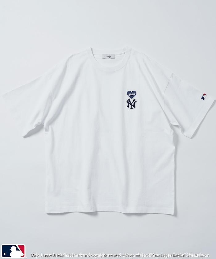 聯名 MLB 心形標誌刺繡T恤