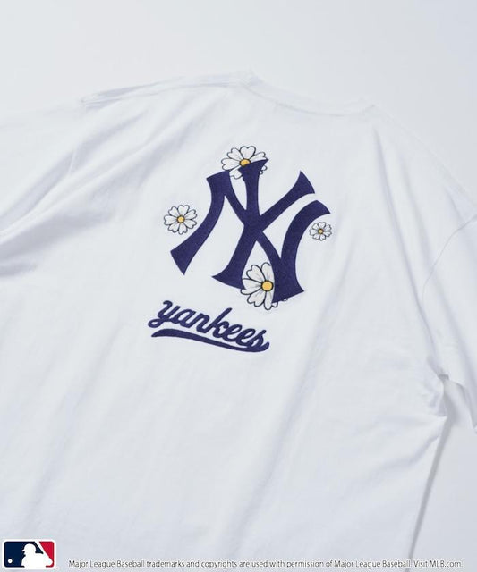 聯名 MLB 標誌刺繡背面印花T恤