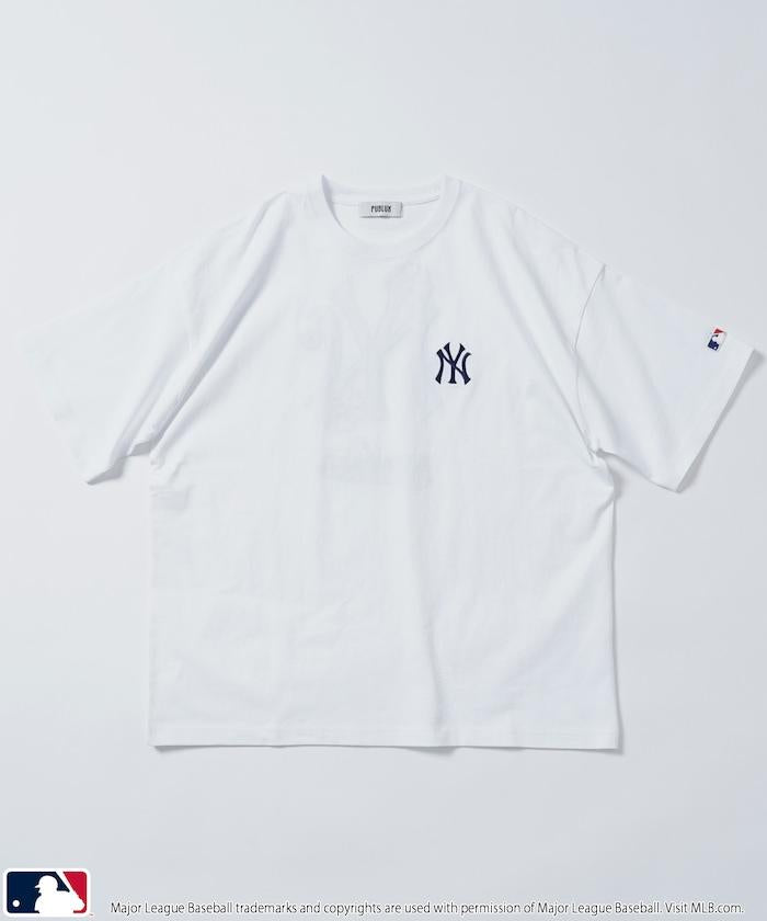 聯名 MLB 標誌刺繡背面印花T恤