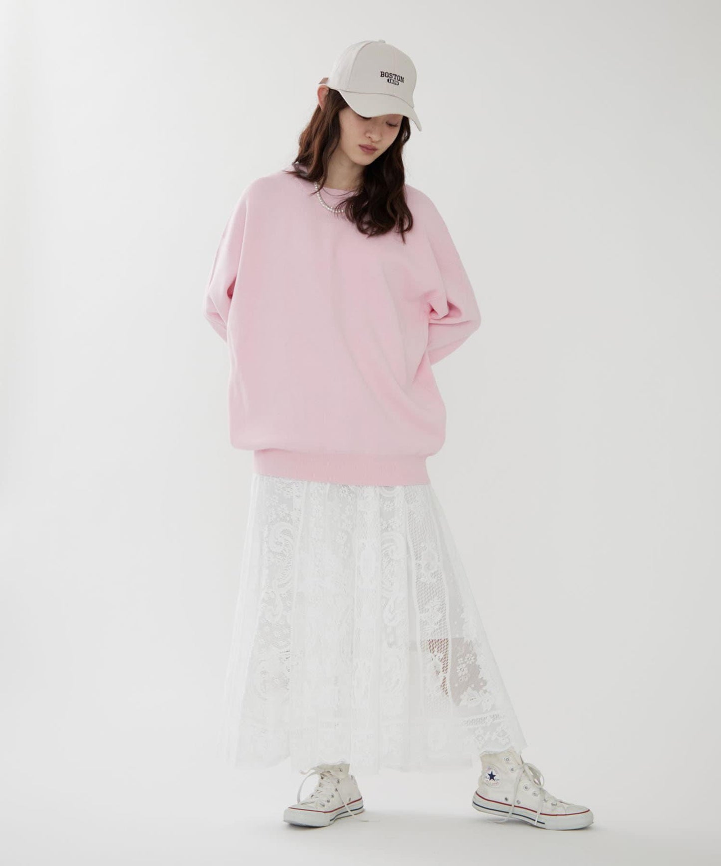 《春季流行關鍵詞“lace”》蕾絲拼接飄逸裙