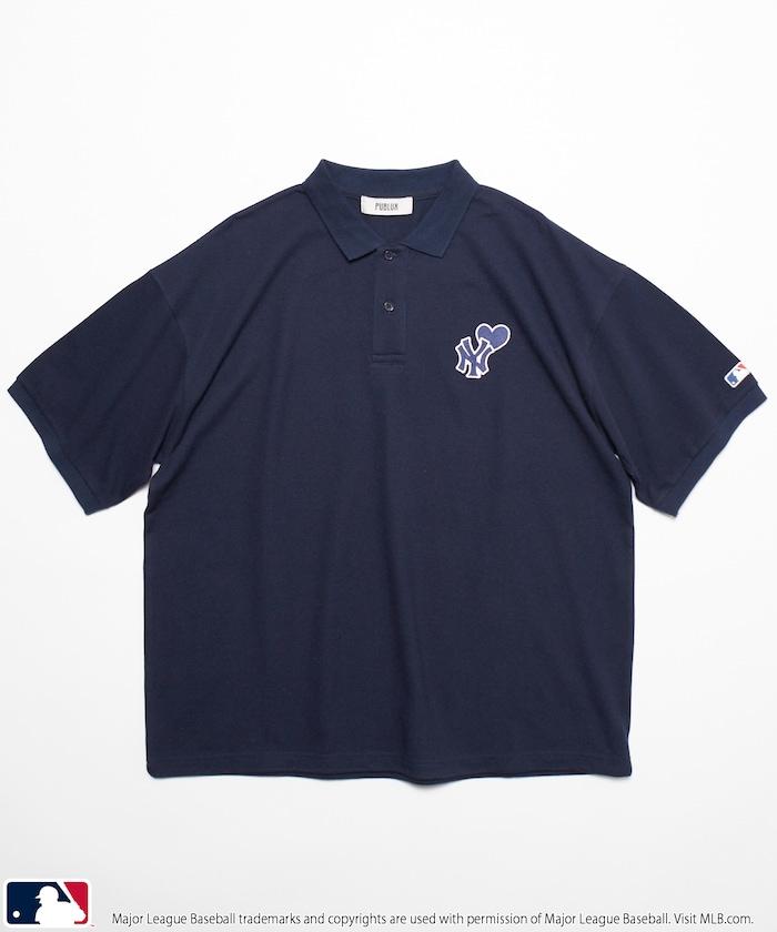 聯名 MLB 心形標誌刺繡Polo衫