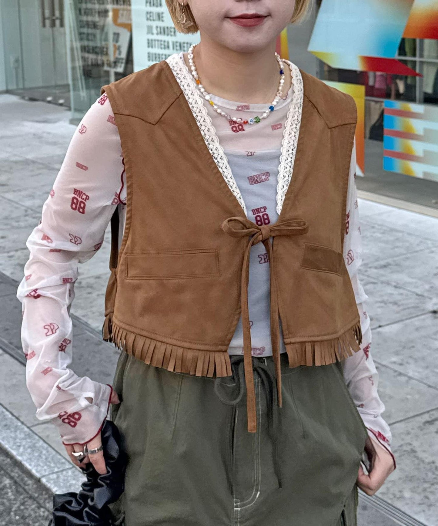 BNCP透明蕾絲上衣