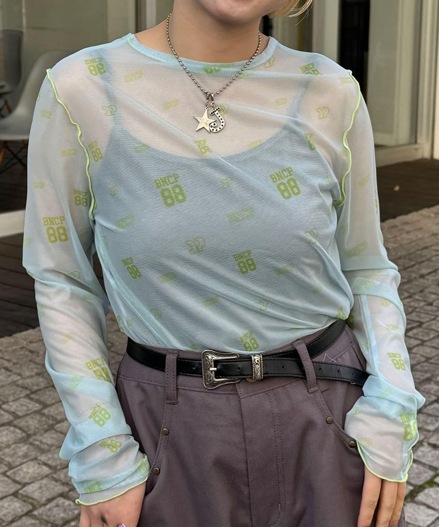 BNCP透明蕾絲上衣