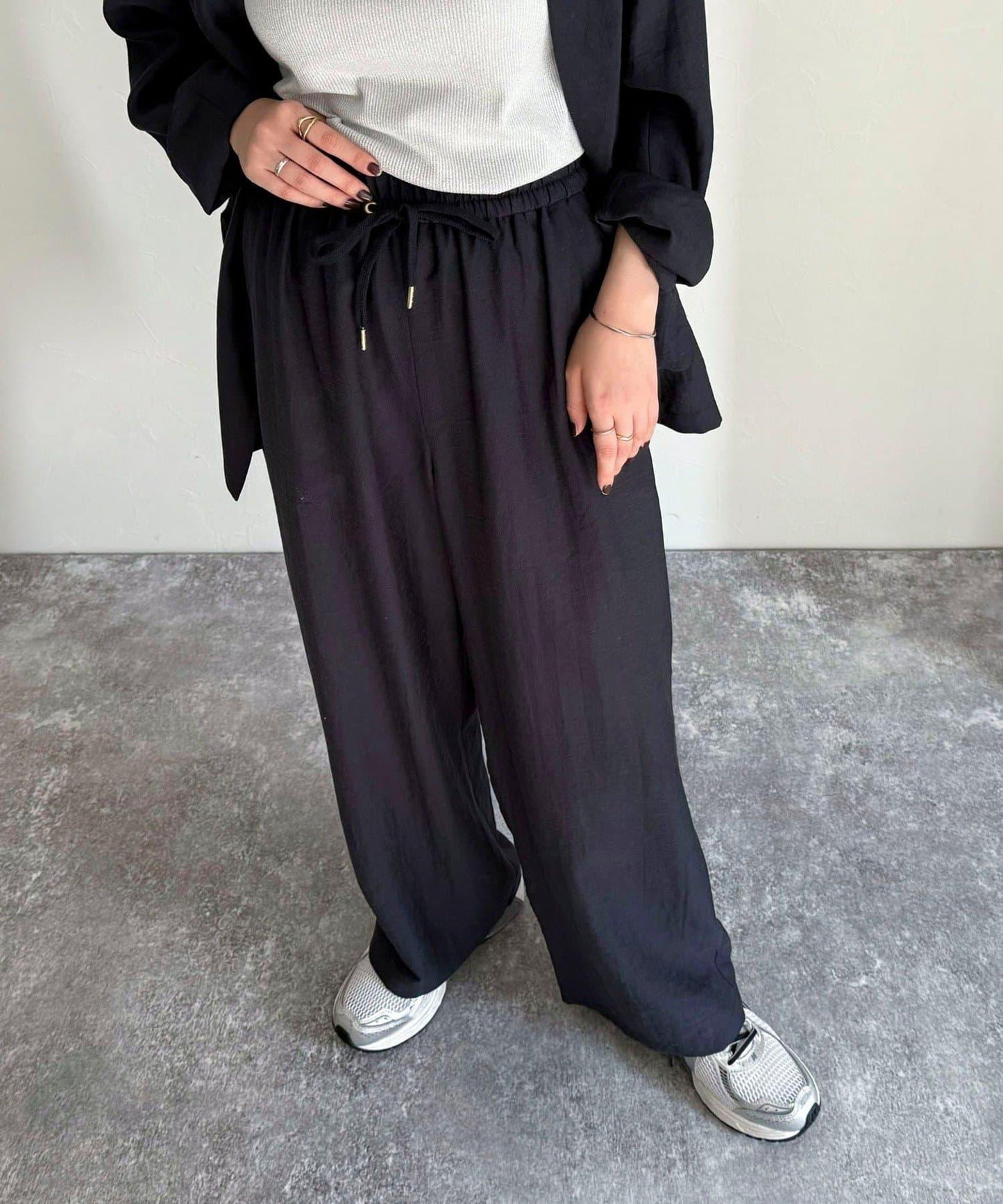《套裝搭配》亞麻混紡斜紋易搭褲