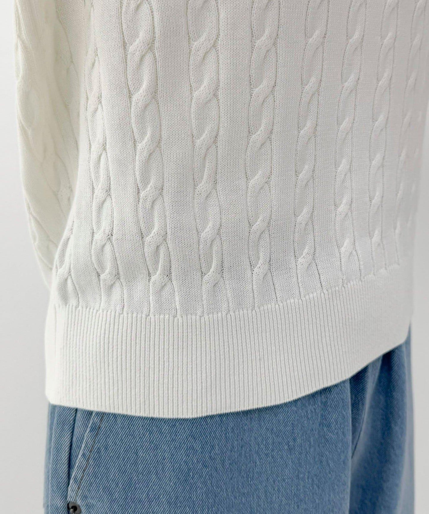 FR刺繡連帽圖案帶口袋針織套頭衫