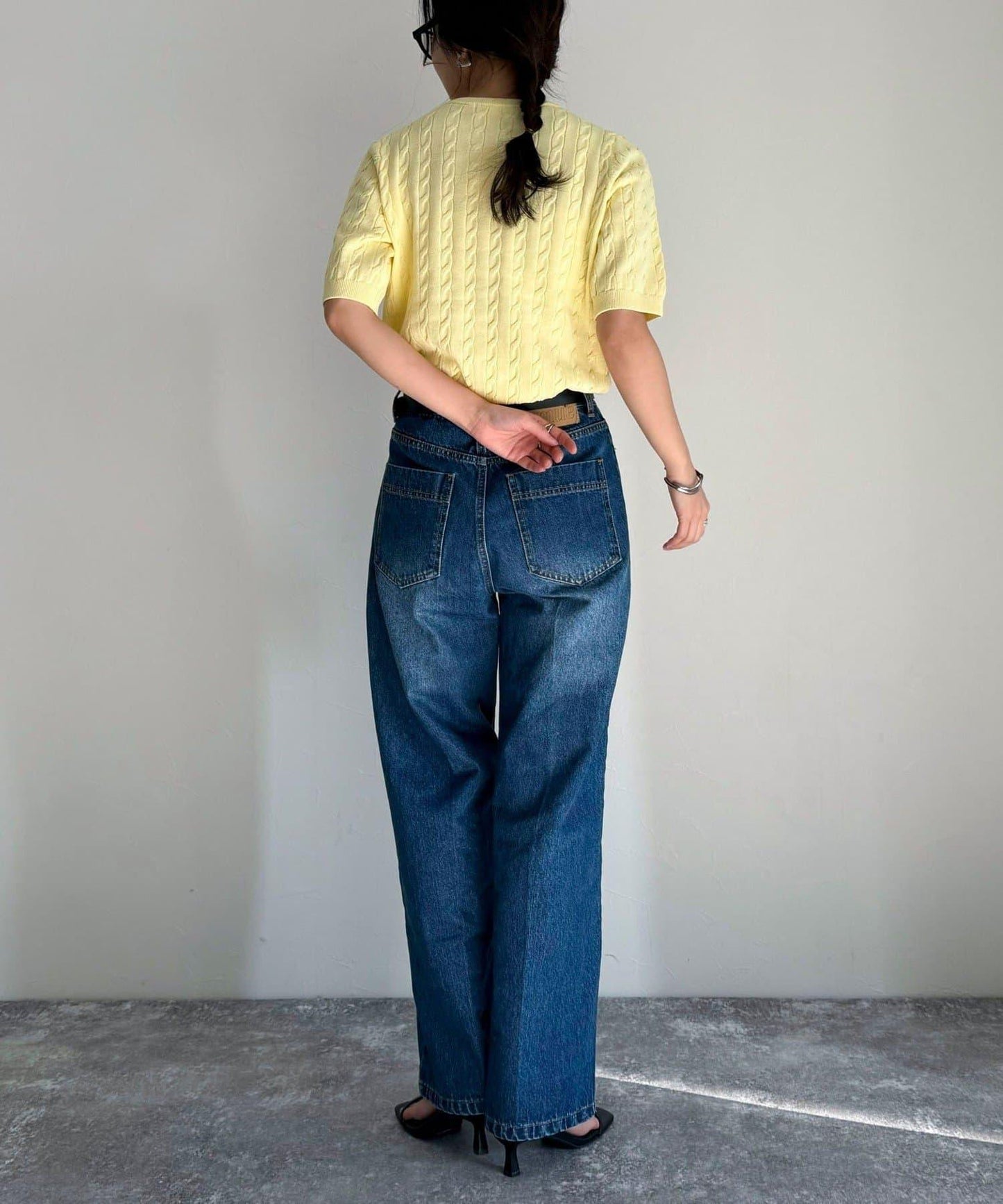FR刺繡連帽圖案帶口袋針織套頭衫