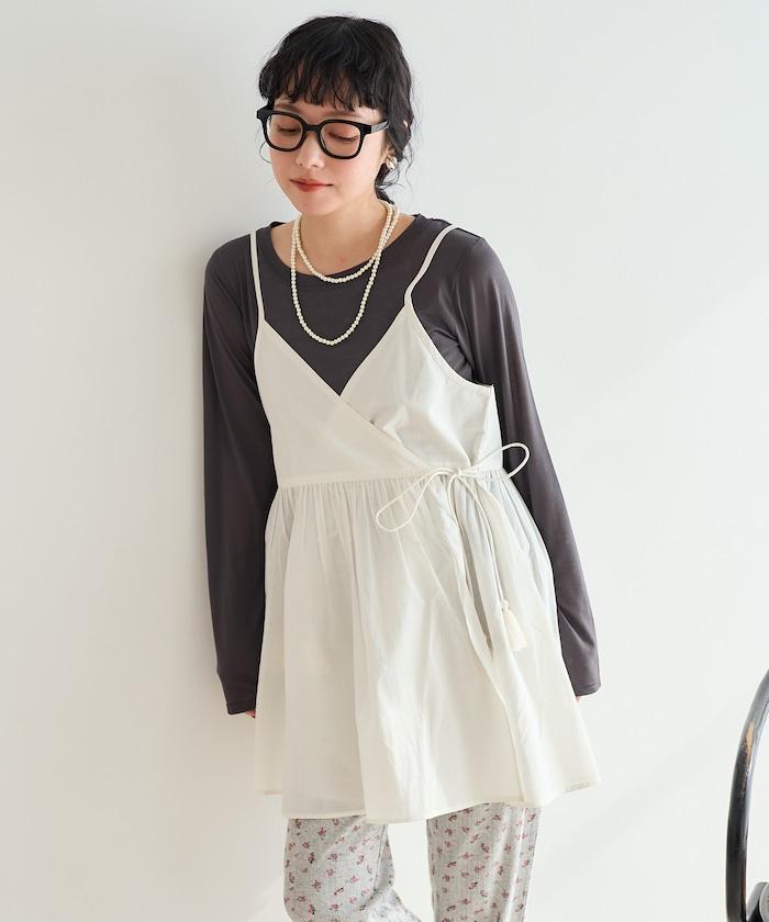 印度卡什米爾吊帶長款束腰襯衫