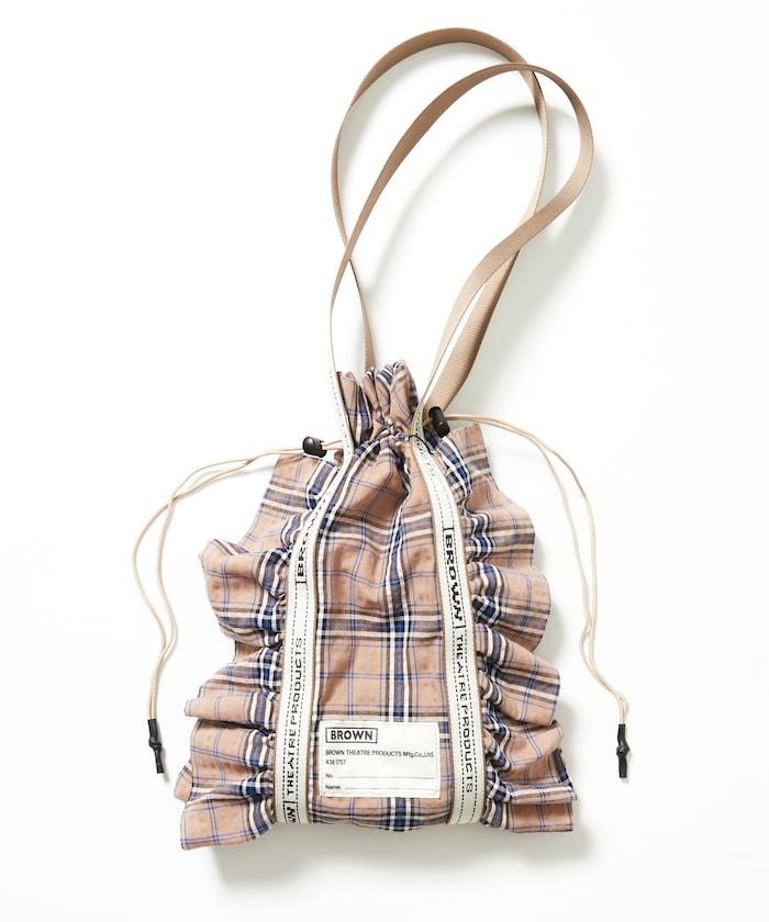 聯名重 格紋荷葉邊鞋包