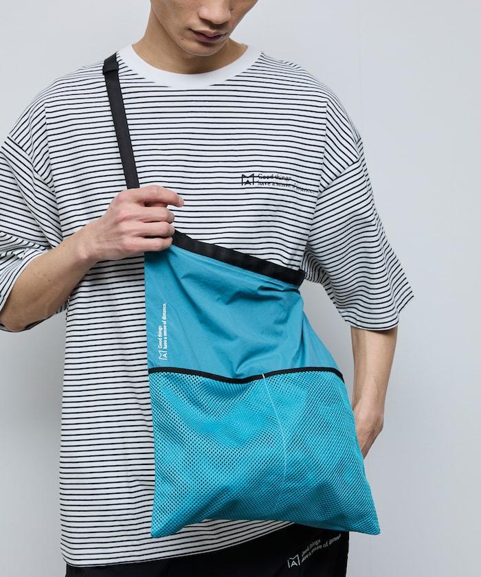 基礎LOGO刺繡尼龍雙肩包