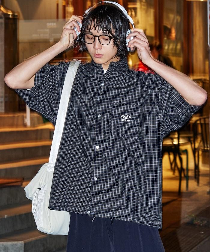 聯名 UMBRO 刺繡格子襯衫