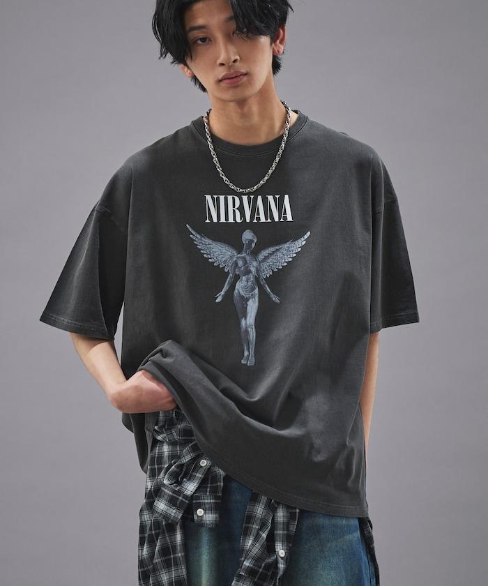 NIRVANA IN UTERO 色素T恤