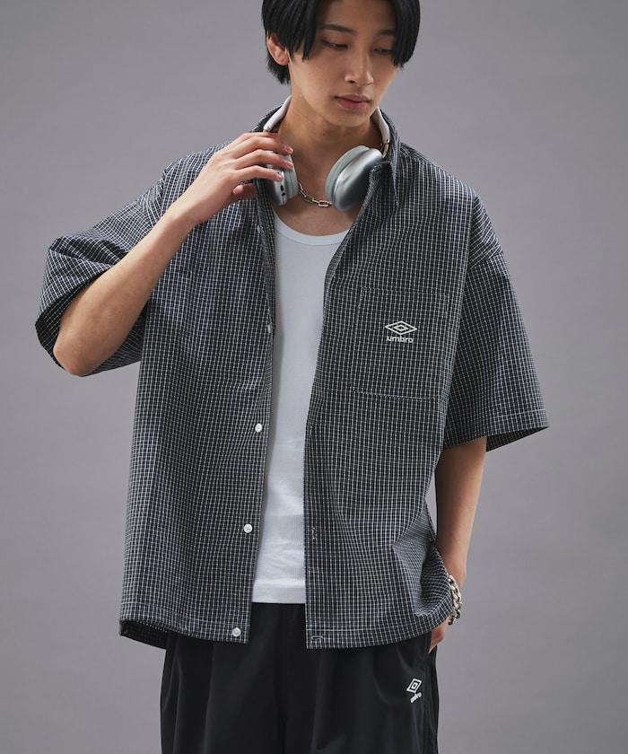 聯名 UMBRO 刺繡格子襯衫