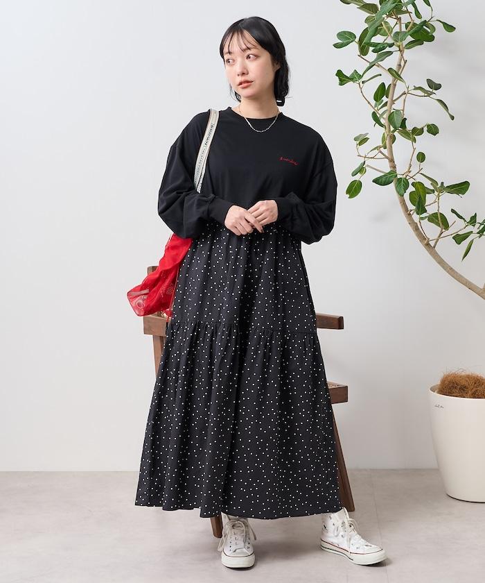 圓點連衣裙