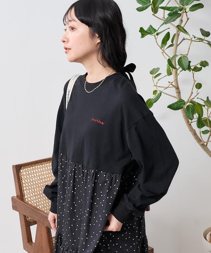 圓點連衣裙