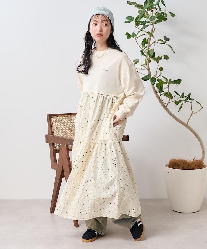 圓點連衣裙