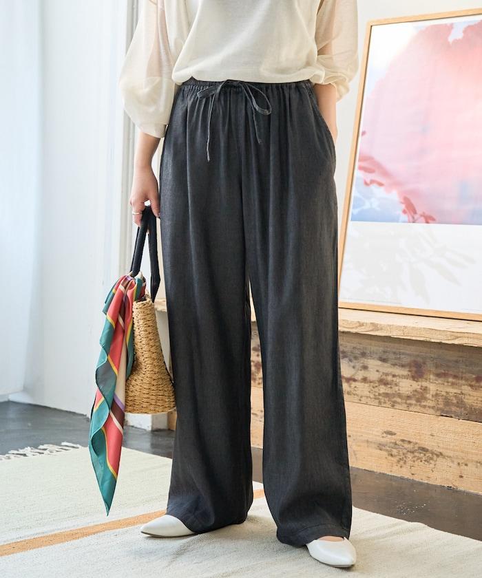 人造纖維丹寧休閒褲