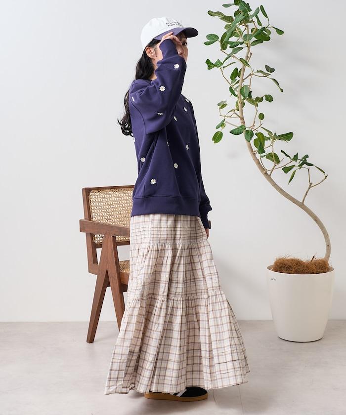 雛菊刺繡衛衣