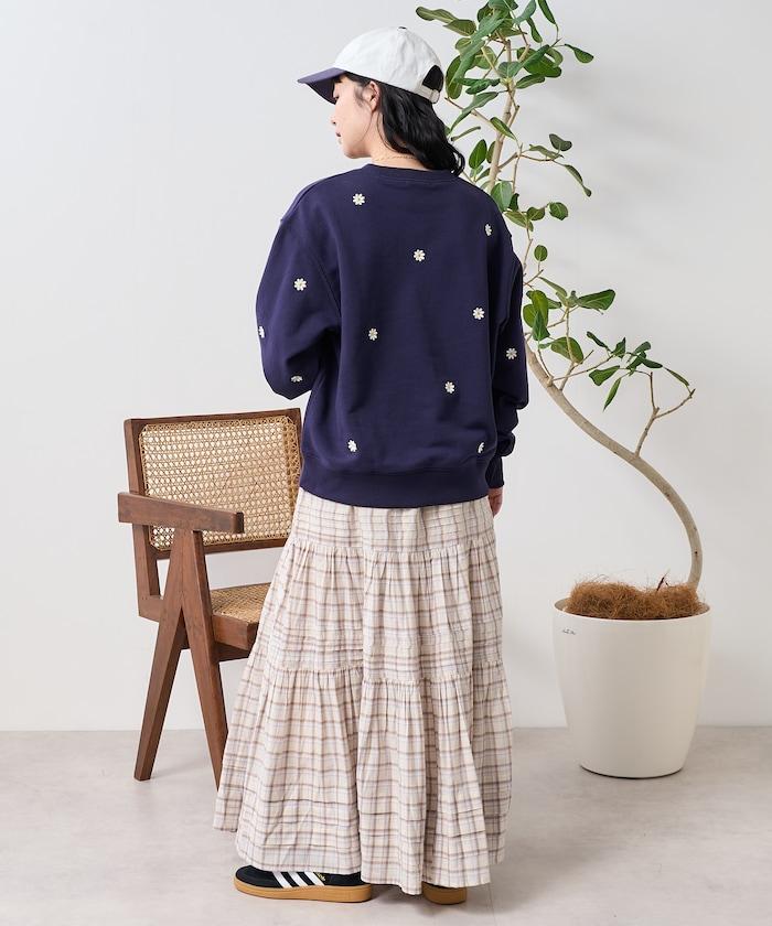 雛菊刺繡衛衣