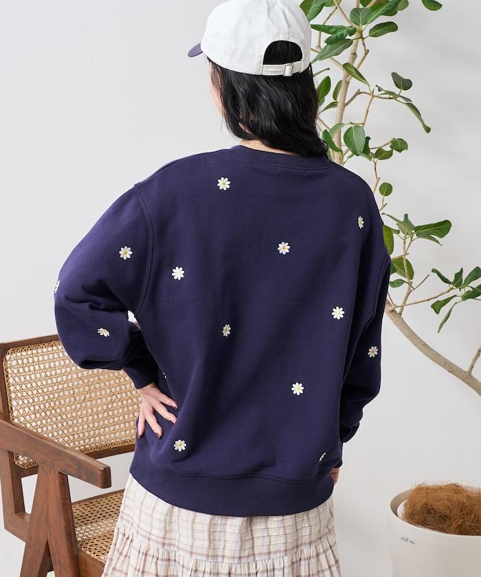 雛菊刺繡衛衣