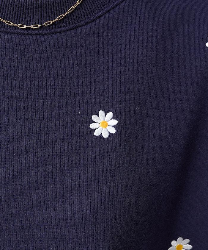 雛菊刺繡衛衣
