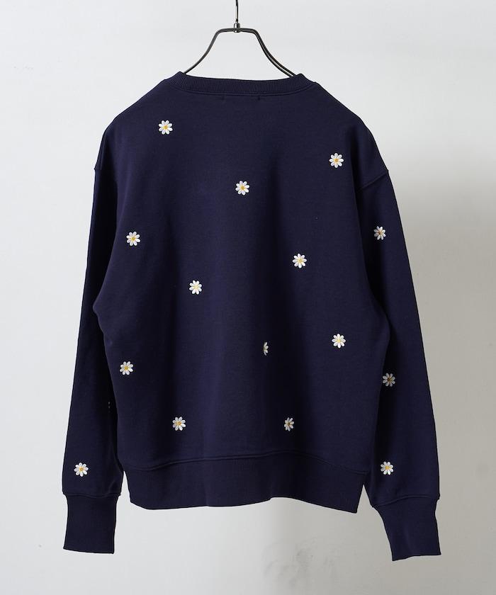 雛菊刺繡衛衣