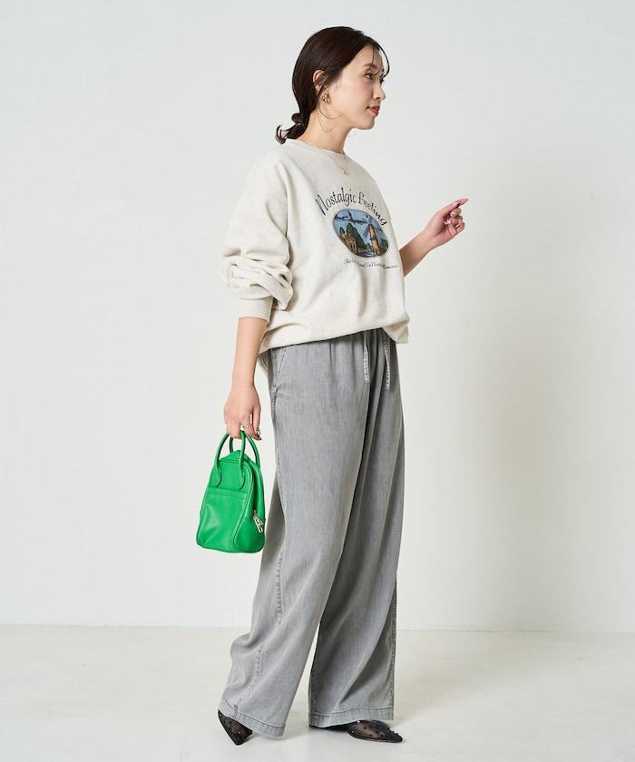 人造纖維丹寧休閒褲