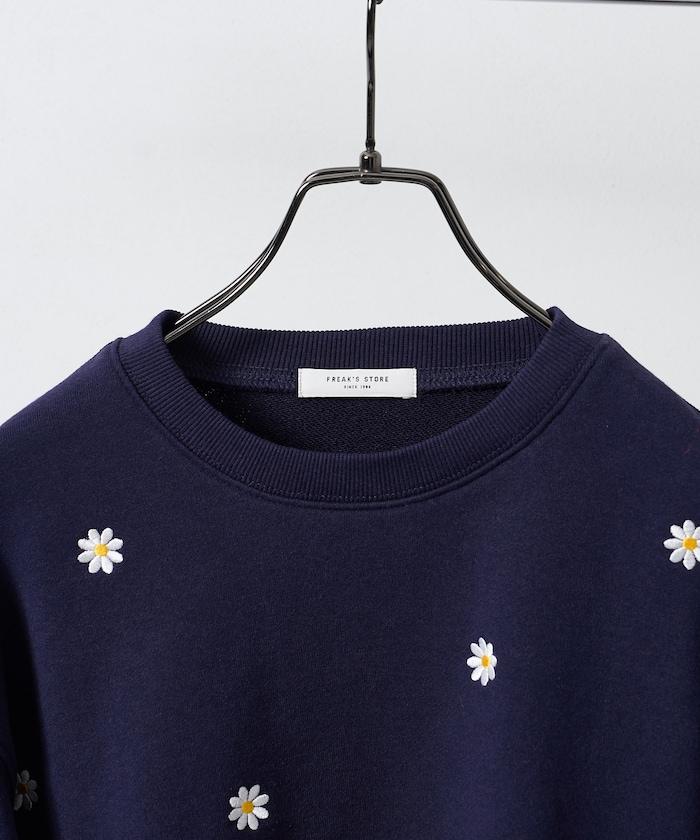 雛菊刺繡衛衣