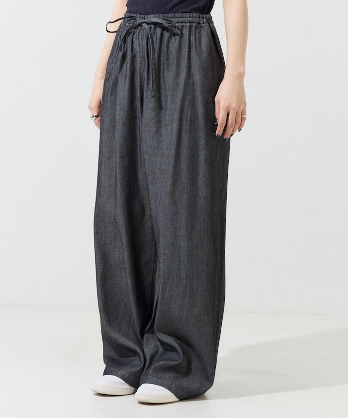 人造纖維丹寧休閒褲