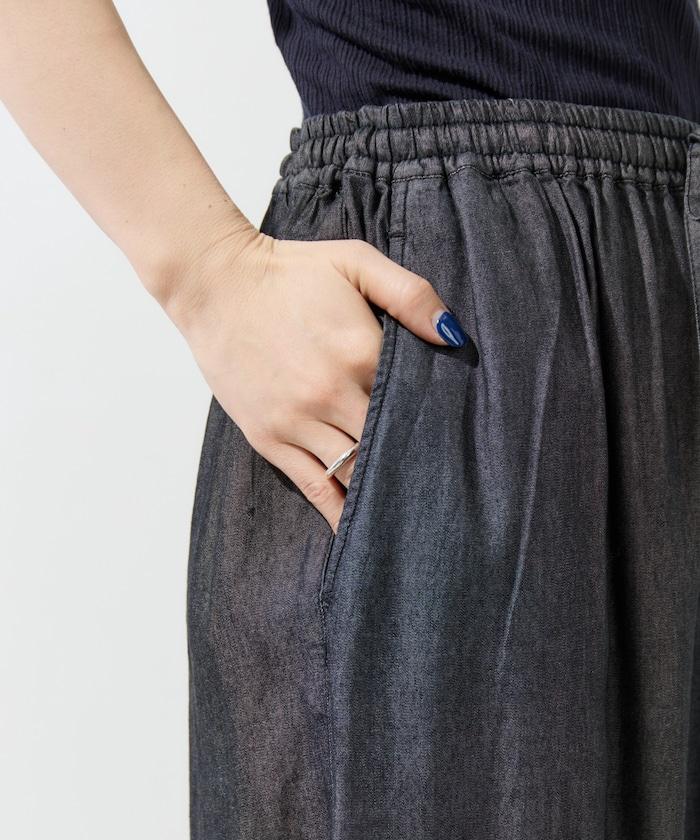 人造纖維丹寧休閒褲