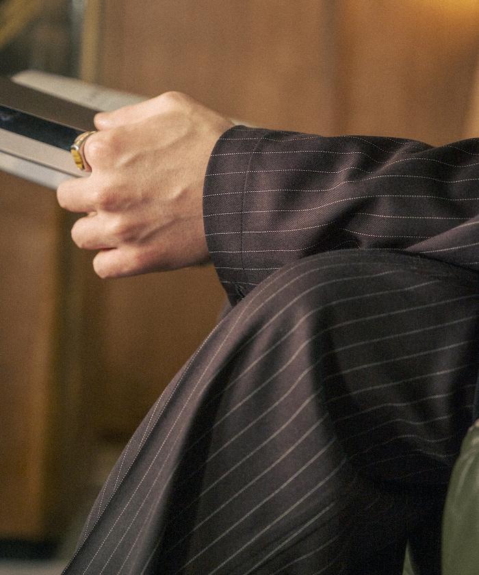 SMU PT-38 裝配 2褶 寬鬆 TR 褲