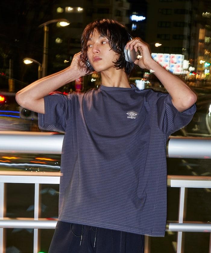 聯名 UMBRO 條紋圓領T恤【限定推出】