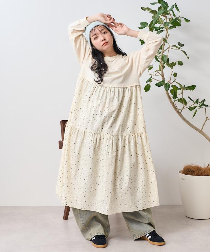 圓點連衣裙