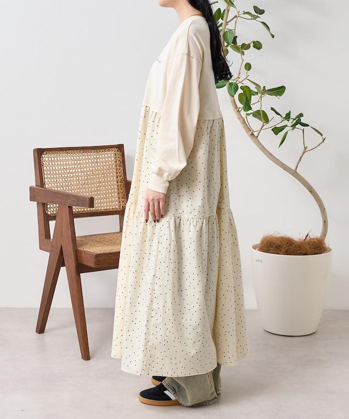 圓點連衣裙