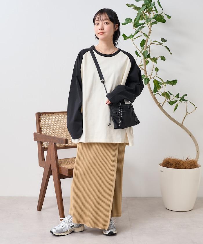 配色拉格朗T-shirt