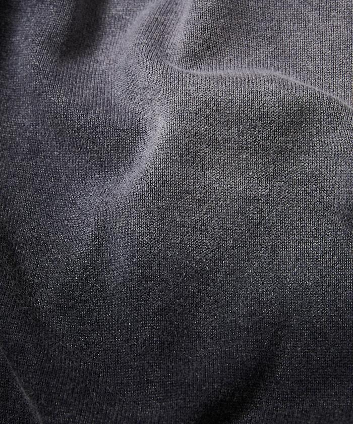 復古風硬漂白處理圓領針織衫