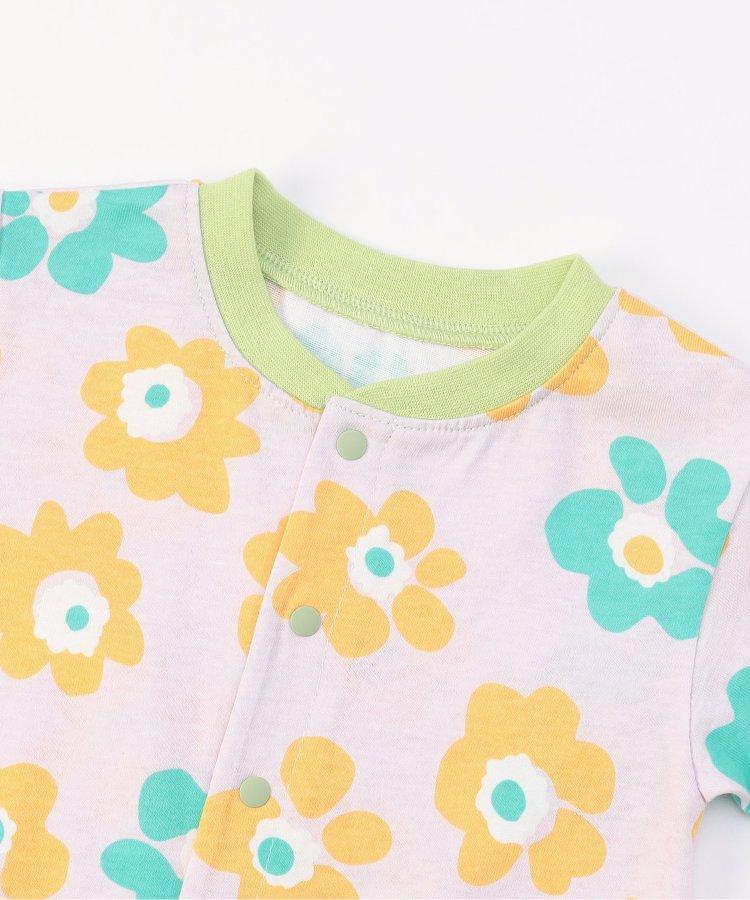 總花紋多樣連體褲