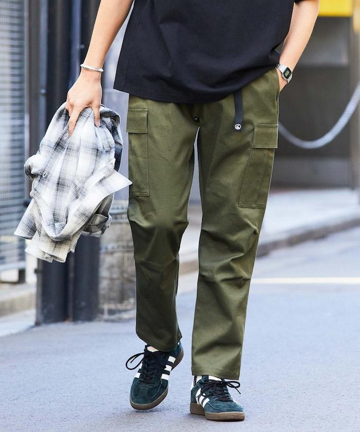 修身款 簡易 貨物褲