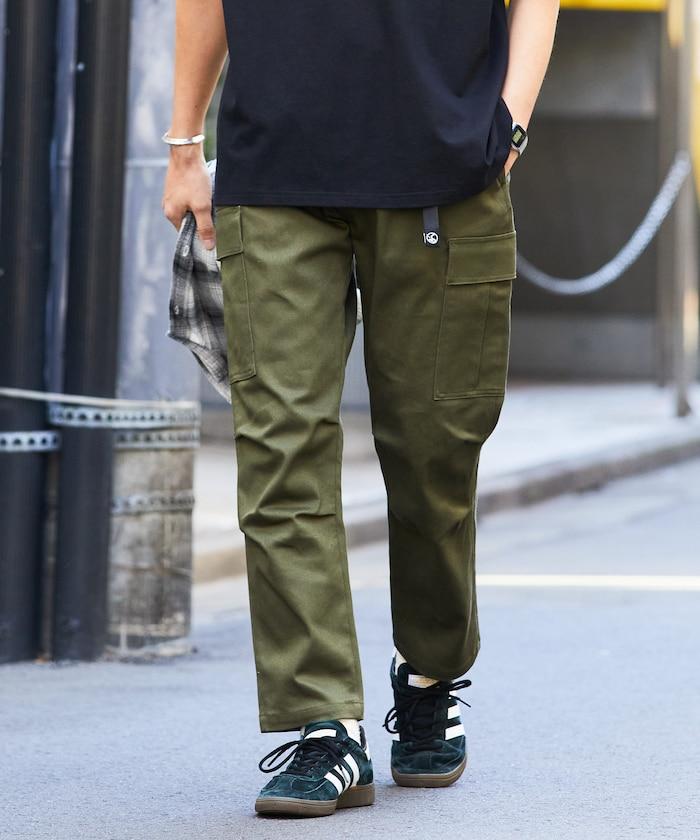 修身款 簡易 貨物褲