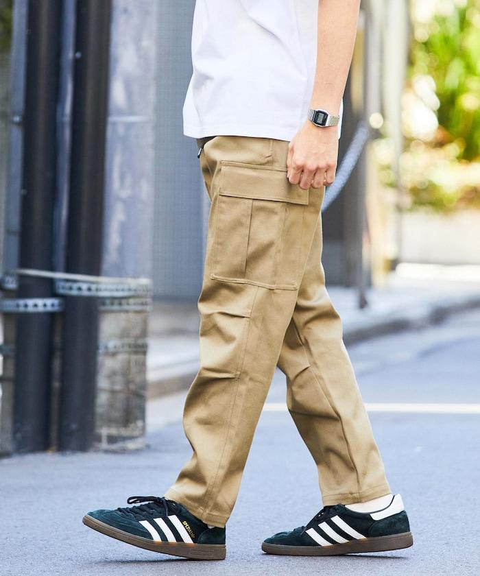 修身款 簡易 貨物褲