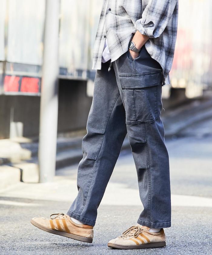 修身款 簡易 貨物褲