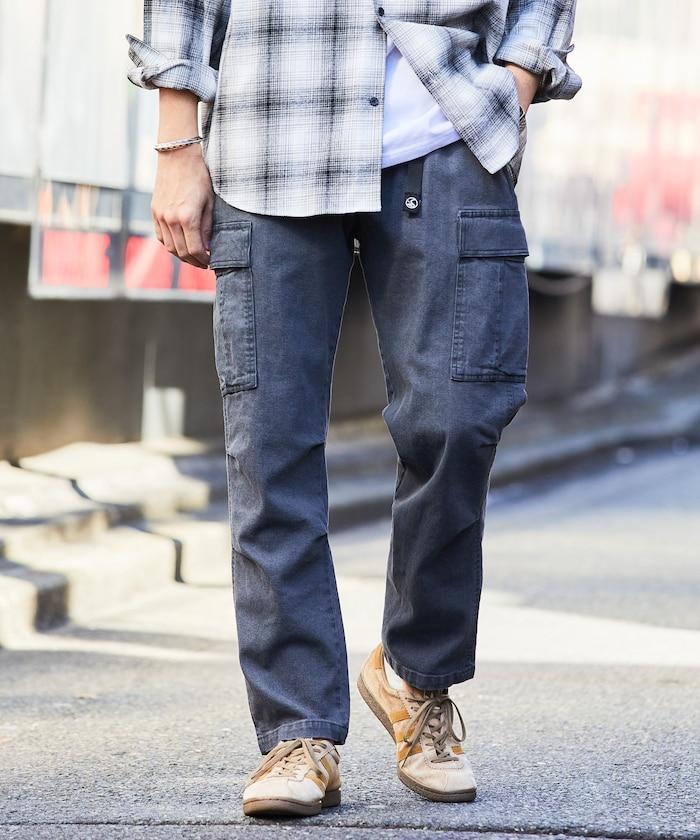 修身款 簡易 貨物褲