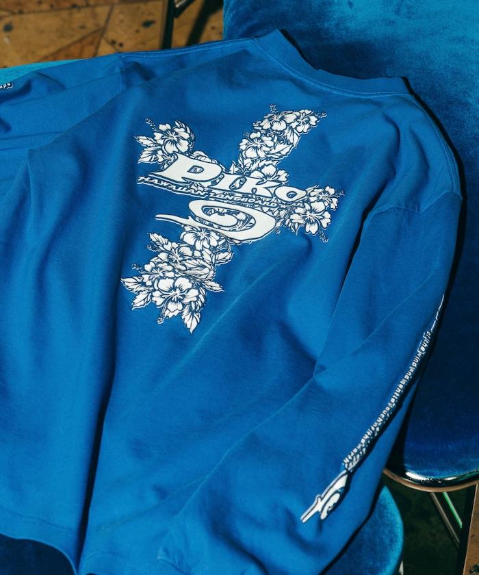 聯名 花卉圖案logo 長袖T恤