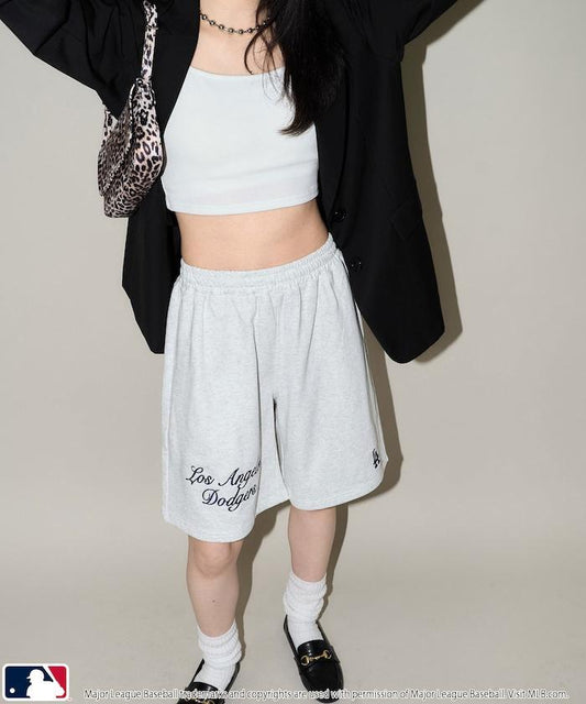 MLB 刺繡衛衣短褲
