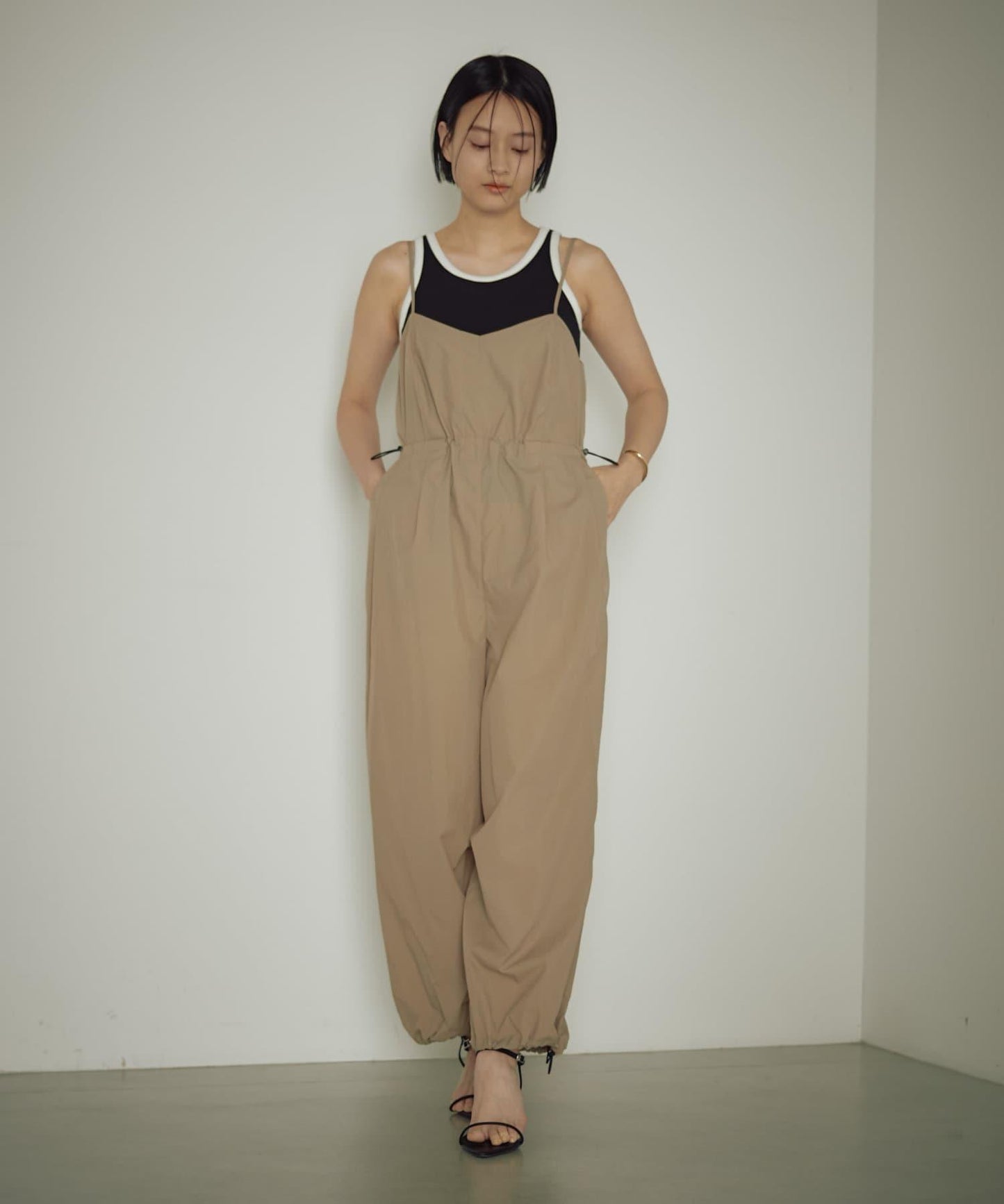 尼龍連體揹帶褲