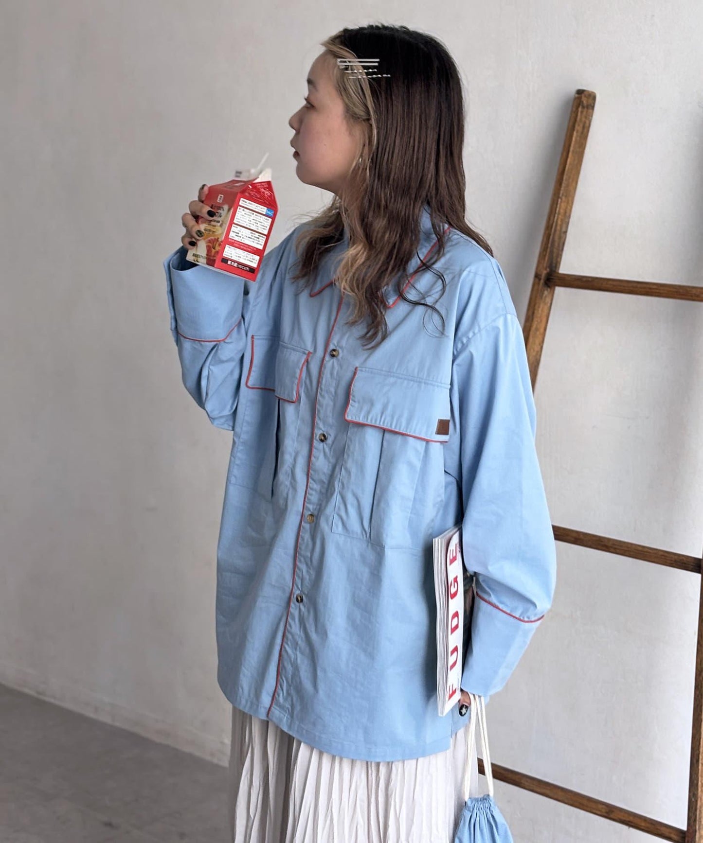 【FUKA的企劃】寬鬆睡衣襯衫