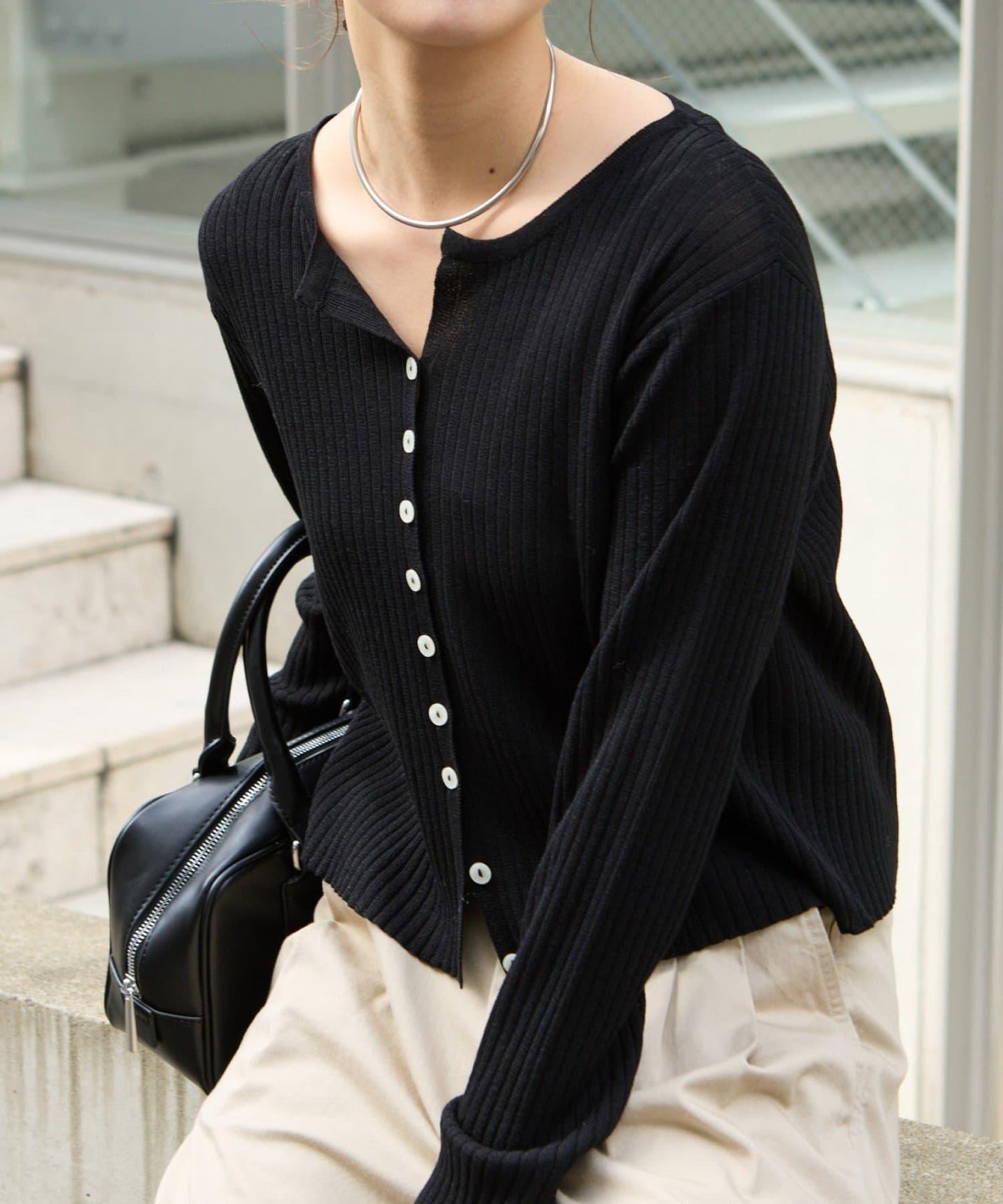 【SS】透明肋針開衫